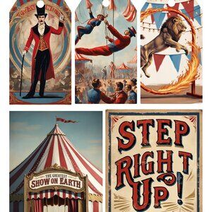 Junk Journal Circus pages